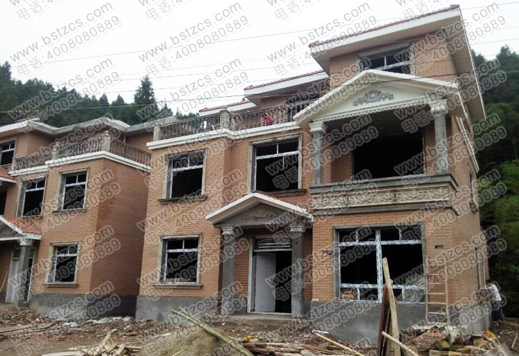 施工案例:南方地区三层带露台小别墅