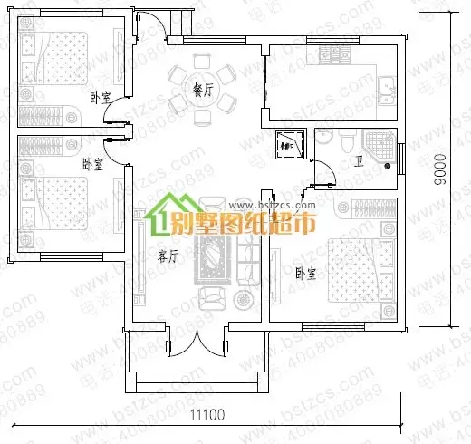 10套占地90平左右农村别墅，功能齐全，是小户型的理想选择