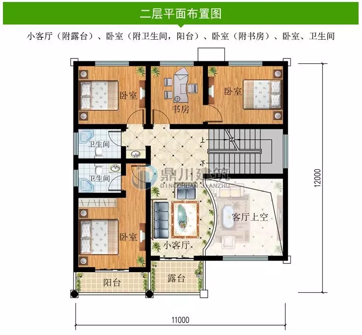 农村复式三层大气别墅，造价亲民易建造，30万也能建出豪宅效果！
